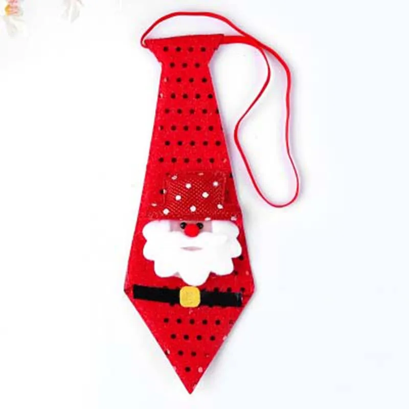 Christmas Santa Claus Snowman Elk Ties For Children Decor Funny Festival Rave Gifts Christmas decorations