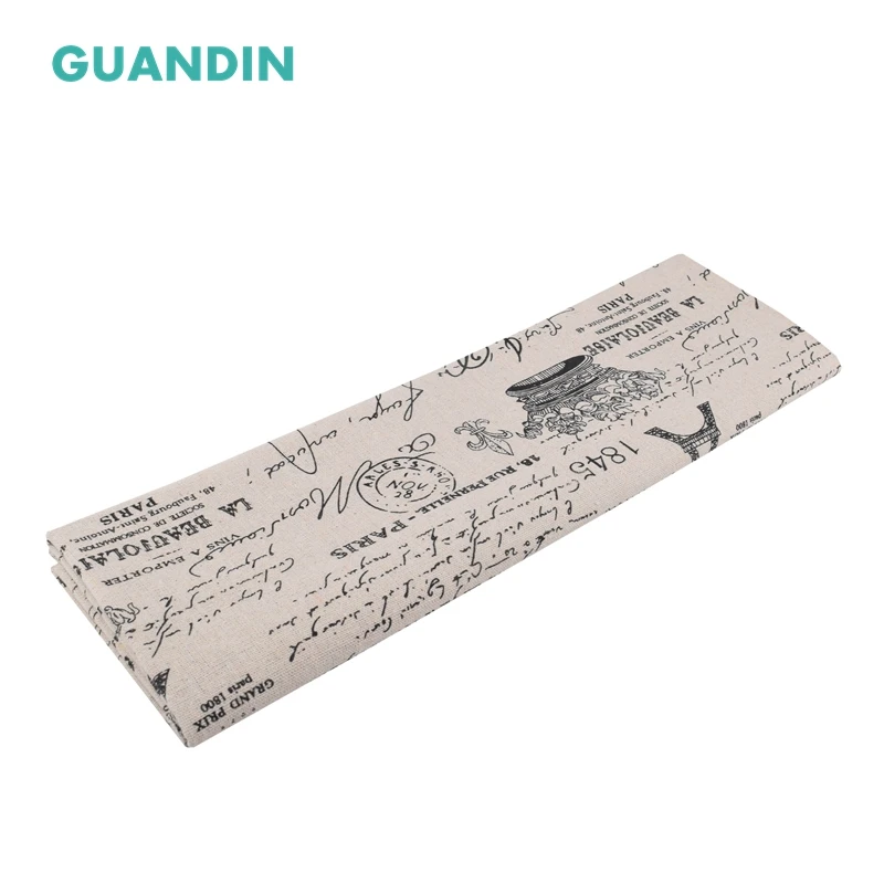 GUANDIN хлопчатобумажная льняная ткань с принтом DIY шитье и квилтинг пэчворк/ткань