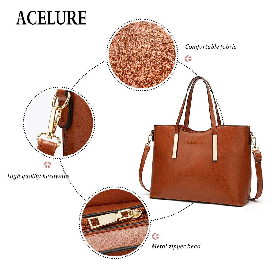 ACELURE Women shoulder bags Casual Tote crossbody bags for women 2019 luxury handbags women bags designer female bolsa feminina