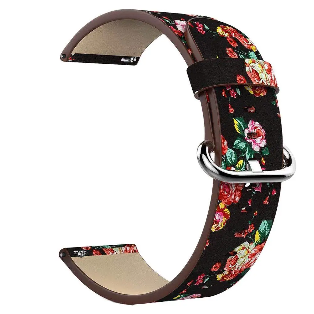 

Fashion Band Watch Accessories Multicolor Bird Floral Faux Leather fashion Watch Strap Bracelet for 20mm Replace Watch Strap