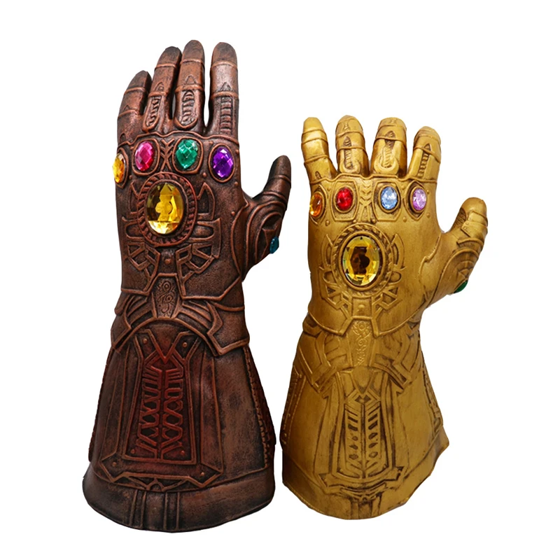 Светодиодный светильник Thanos Infinity Gauntlet Косплей светодиодный перчатки ПВХ фигурка модель игрушки подарок Хэллоуин реквизит