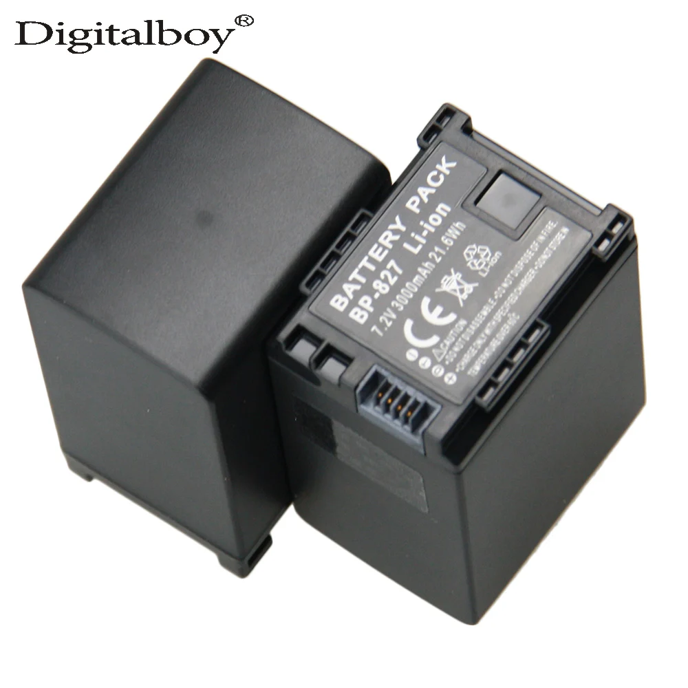 DigitalBoy 2PCS Rechargeable Camera Battery BP 827 BP 827 BP827 For