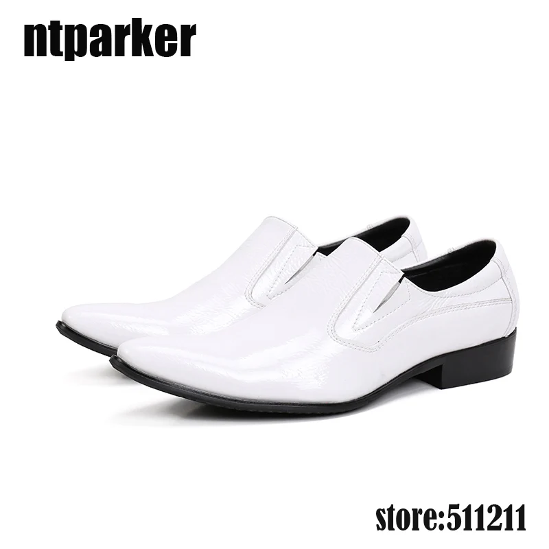 ntparker Fashion Mens Shoes Formal Leather Men Dress Shoes Pointy Toe