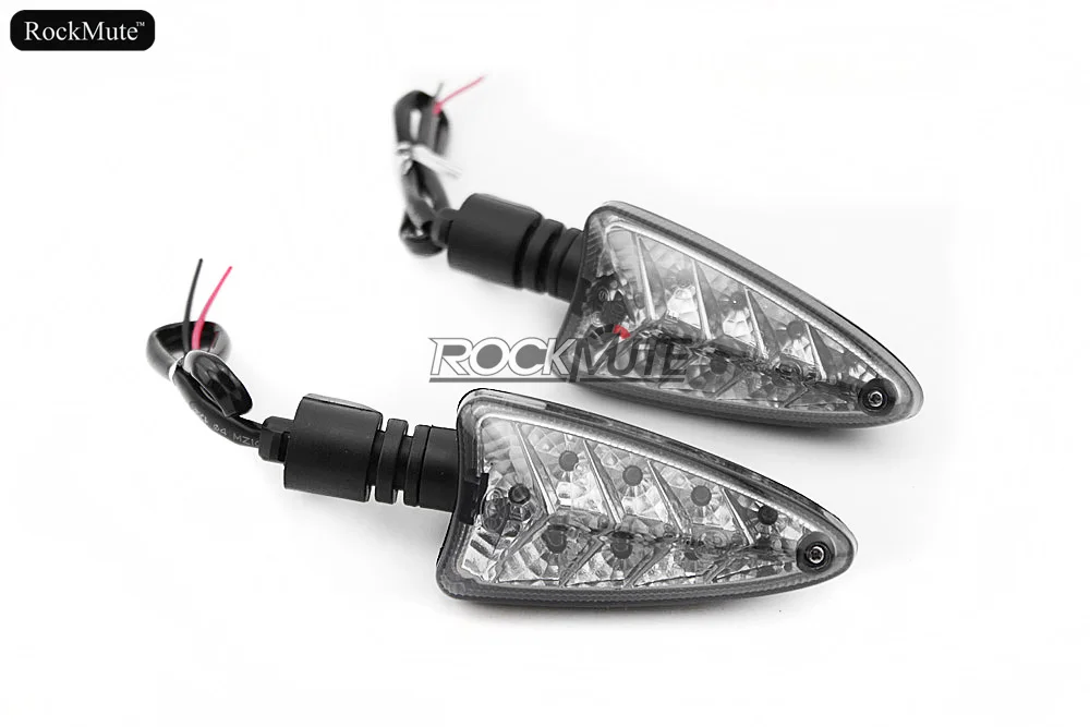 For Triumph Tiger 800/XC 2011-2015 1050 Daytona 675/R Motocycle Front/Rear LED Turn Signal Light Indicator Lamp Smoke |