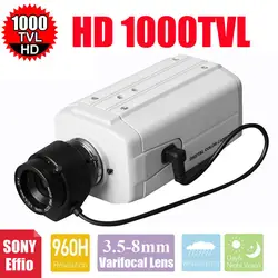 Vanxse CCTV 3,5-8 мм авто Ирис вариообъектив, зум-объектив 1/3 SONY Effio CCD 1000TVL/960 H CCTV камера слежения