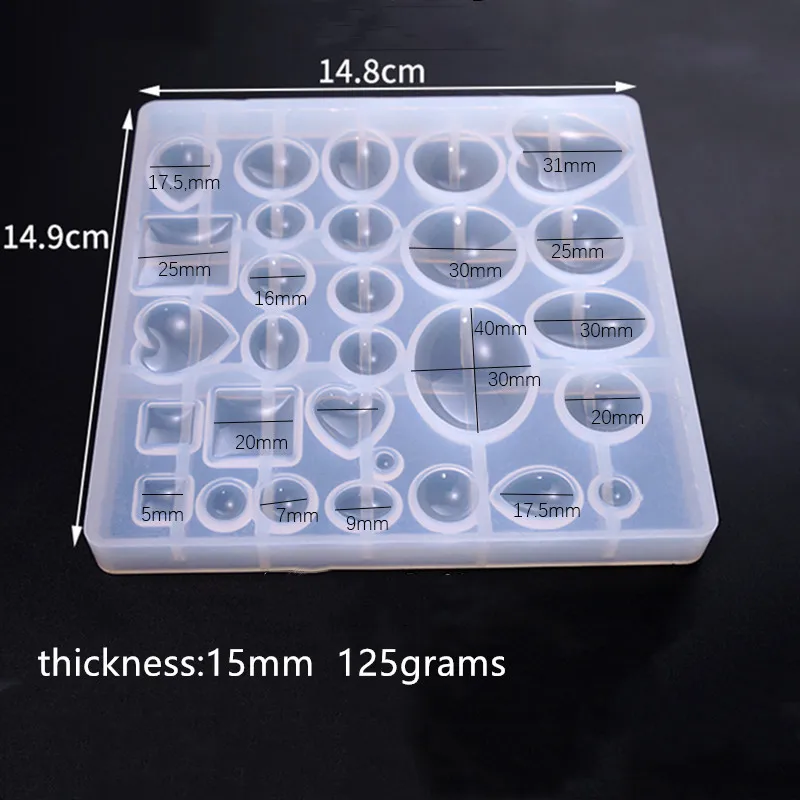 SNASAN Мульти Стиль Подвески силиконовые формы объемные Кабошон бусины смолы силиконовые формы для ювелирных изделий diy изготовления формы для эпоксидной смолы