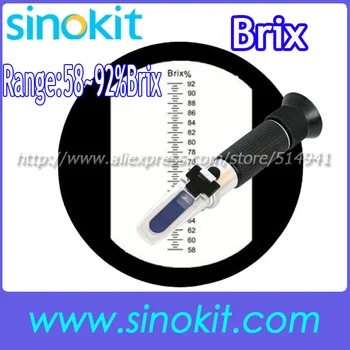 

Free Shipping Sugar and Fruit Juice Range 58~92%Brix Refractometer not with calibration oil - RHB-92 ATC