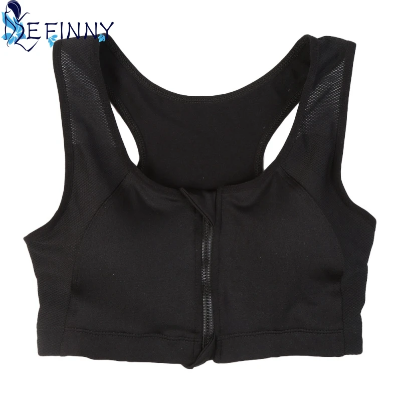 Buy Summer Women Front Zip Underwear Anti Shock Solid