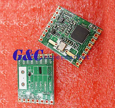 2 X RFM69HW 433Mhz +RFM12B HopeRF Wireless Transceiver (RFM69HW-433S2)