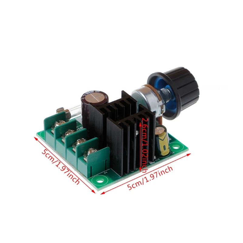 9 V-50 V 10A ШИМ контроллер скорости двигателя постоянного тока с ручкой Регулируемый регулятор скорости