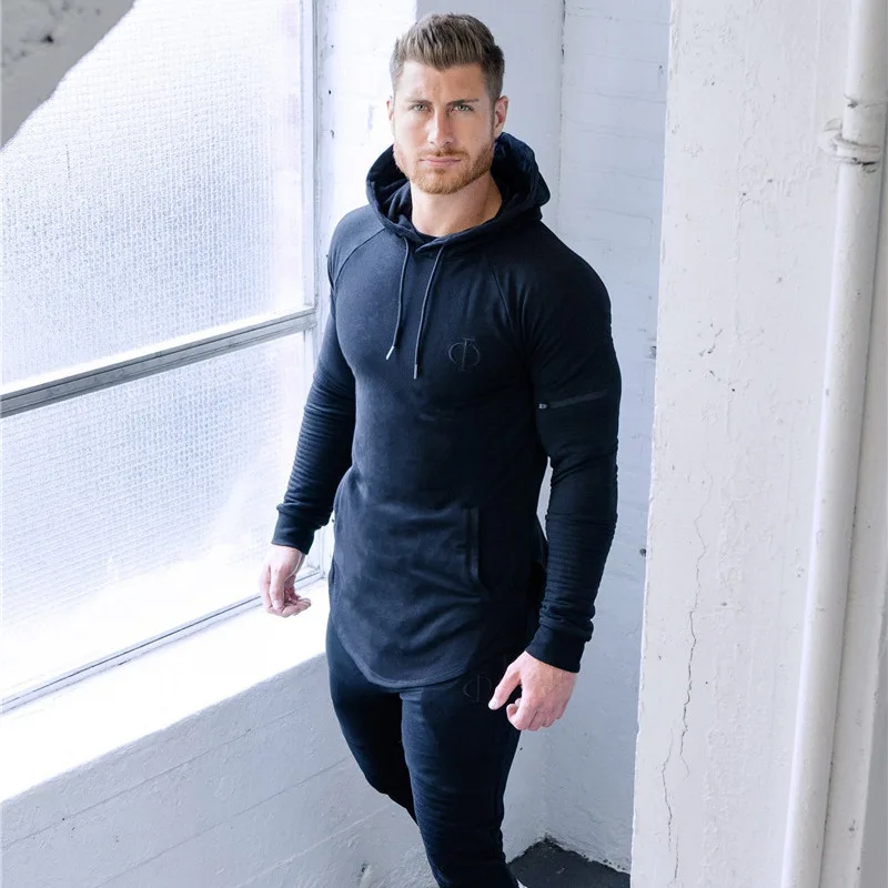 

Men's Sweatshirt Spring and Autumn New Style Fashion Leisure Slim Fit Elasticity Pullover Hooded Jacket