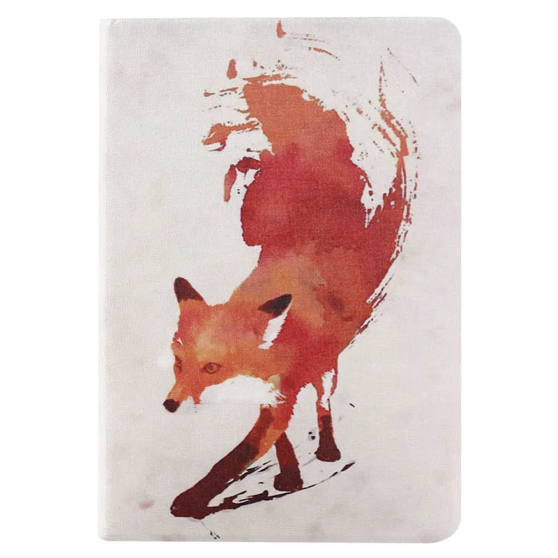 

overmal brand For iPad Mini 1 2 3 Retina Fox Pattern Flip Stand Leather Cover Case