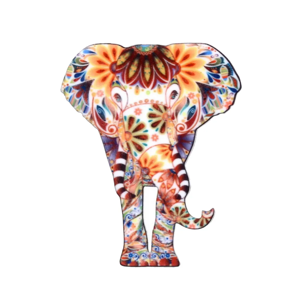 

Ladies Cloth Art Luxury Animal Brooch New Pattern New Trend Cute Personality Elephant Animal Pattern Brooch Pin Jewelry Y610