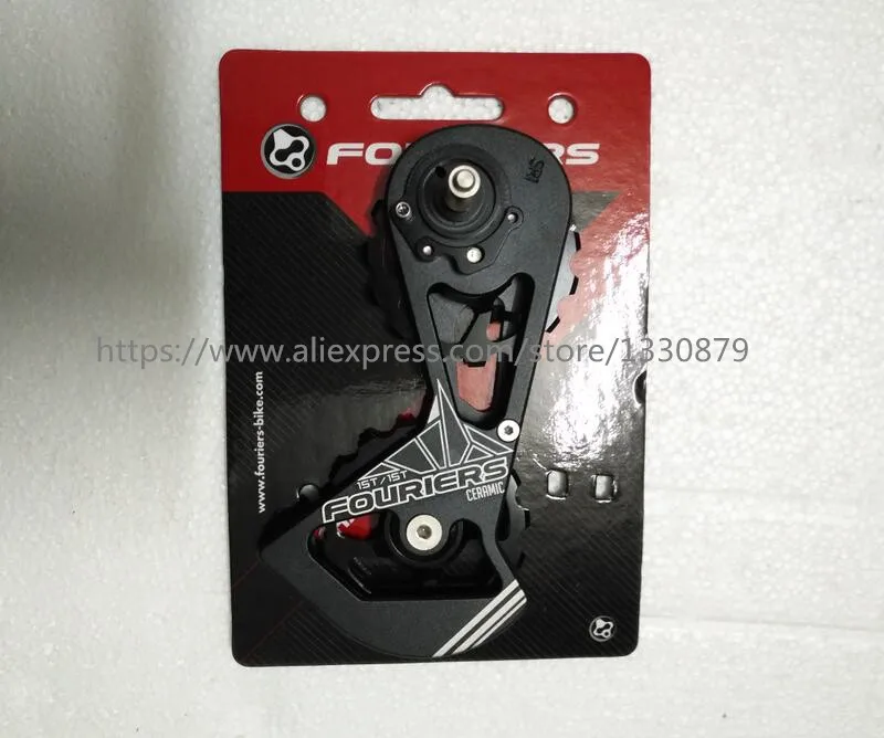 FOURIERS CT-DX017-SR1515 Hybrid ceramic ROAD Drivetrain bicycle rear derailleur pulleys 15T-15T Use RED/ FORCE/ RIVAL FOURIERS CT-DX017-SR1515 Hybrid ceramic ROAD Drivetrain bicycle rear derailleur pulleys 15T-15T Use RED/ FORCE/ RIVAL