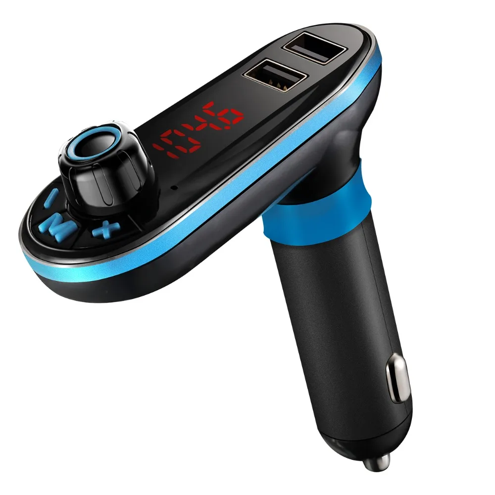 VicTsing Car MP3 Player Bluetooth FM Transmitter Car Kit Wireless Radio Bluetooth FM Transmitter Modulator Dual USB Port AUX     (5)