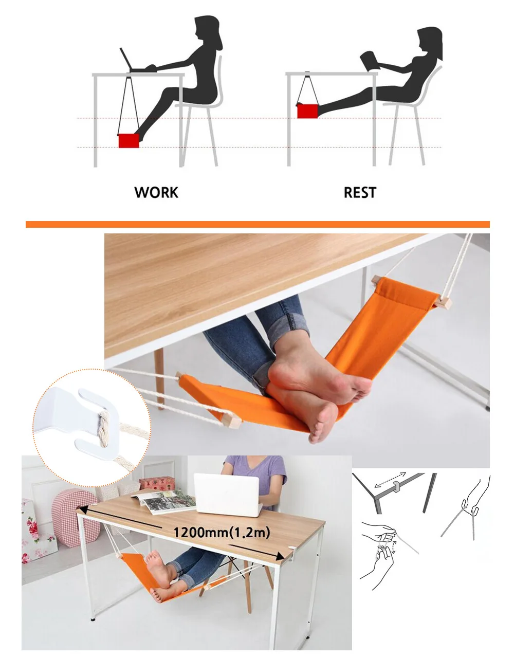 Desk Foot Hammock – RadWish