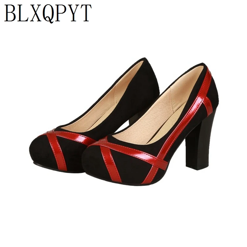 

BLXQPYT Big Size 33-46 Limited Zapatos Mujer Tacon Women Shoes high heels 9CM New Spring Autumn Pumps Wedding Party Shoes T19