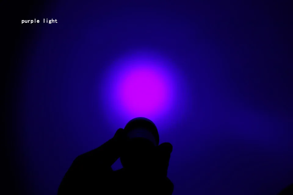 Лиходарка Дайвинг фонарик УФ фиолетовый свет xml t6 Водонепроницаемый фонарик подводный lanterna дайвер 26650 или 18650 или ААА батареи