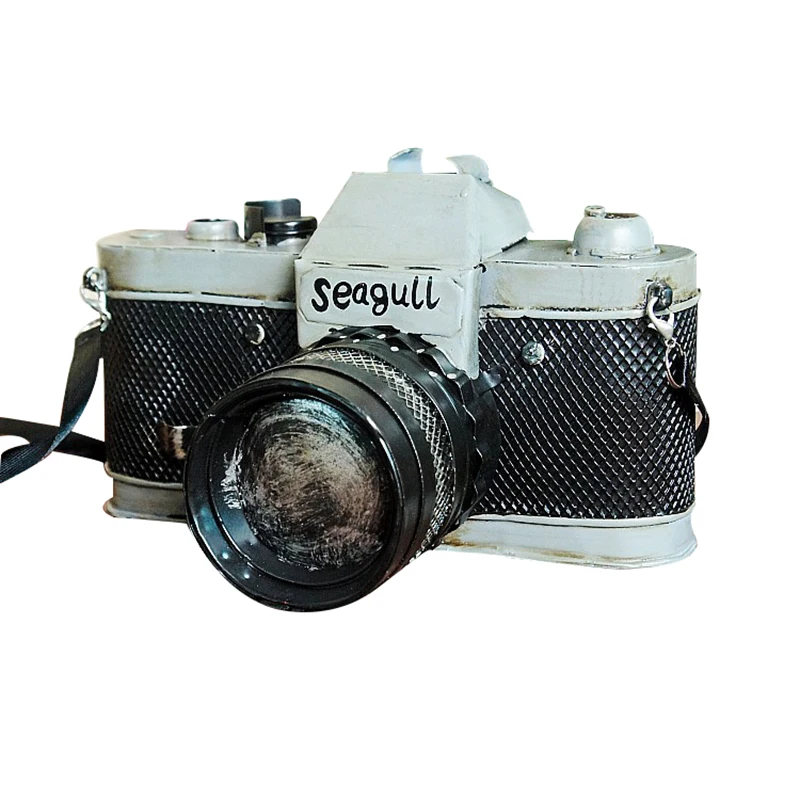 

Retro Camera Model Creativity Metal Crafts Vintage Home Decor Shooting Props Cafe Cafe Living Room Home Decoration Accessories