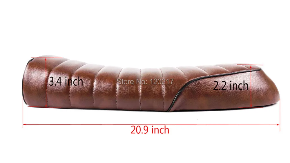 Новое коричневое винтажное сиденье Brat GN CB200 CB350 CB500 CB750 SR400 SR500 XJ XS KZ мотоциклетное