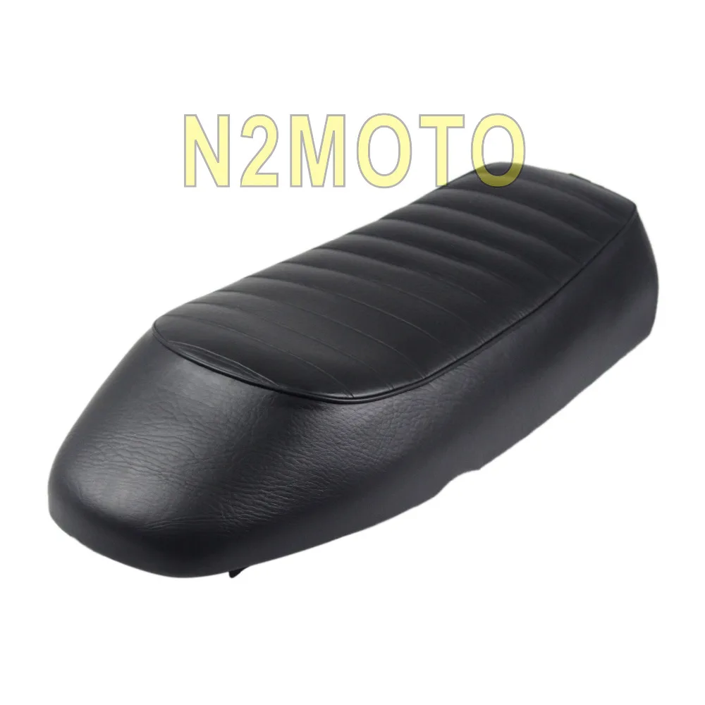 Black Hump Style Motorcycles Seat Cushion Flat Saddle Universal for