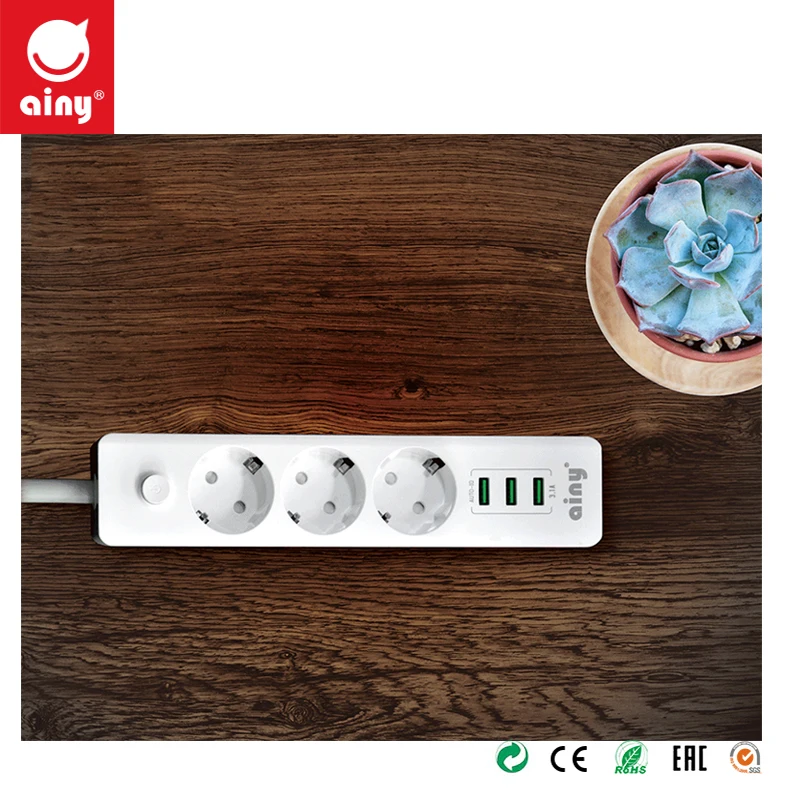 AINY Charger Universal Desktop Network Filter KA 001 with