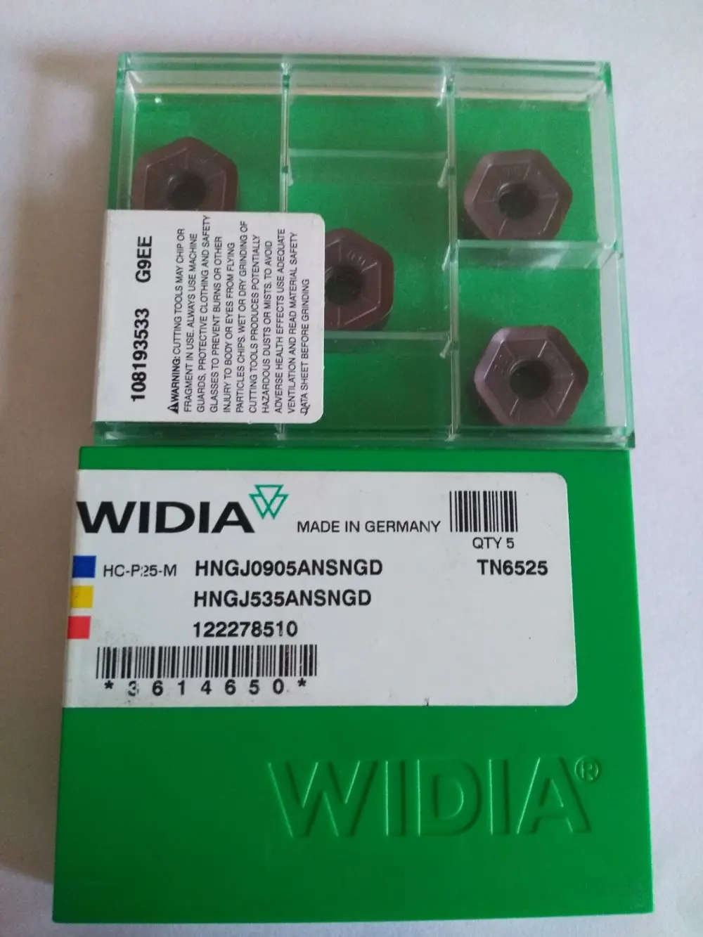 10PCS WIDIA CARBIDE INSERT HNGJ0905ANSNGD TN6525in Clamps from Home