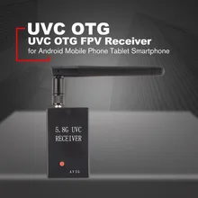 UVC OTG 5.8G 150CH Full Channel FPV Receiver for Android Mobile Phone Tablet Smartphone Spare Parts Accessories eachine r051 150ch 5 8g av recevier build in bat for iphone android ios smart mobile phone tablet vs rotg01 uvc otg for rc toys