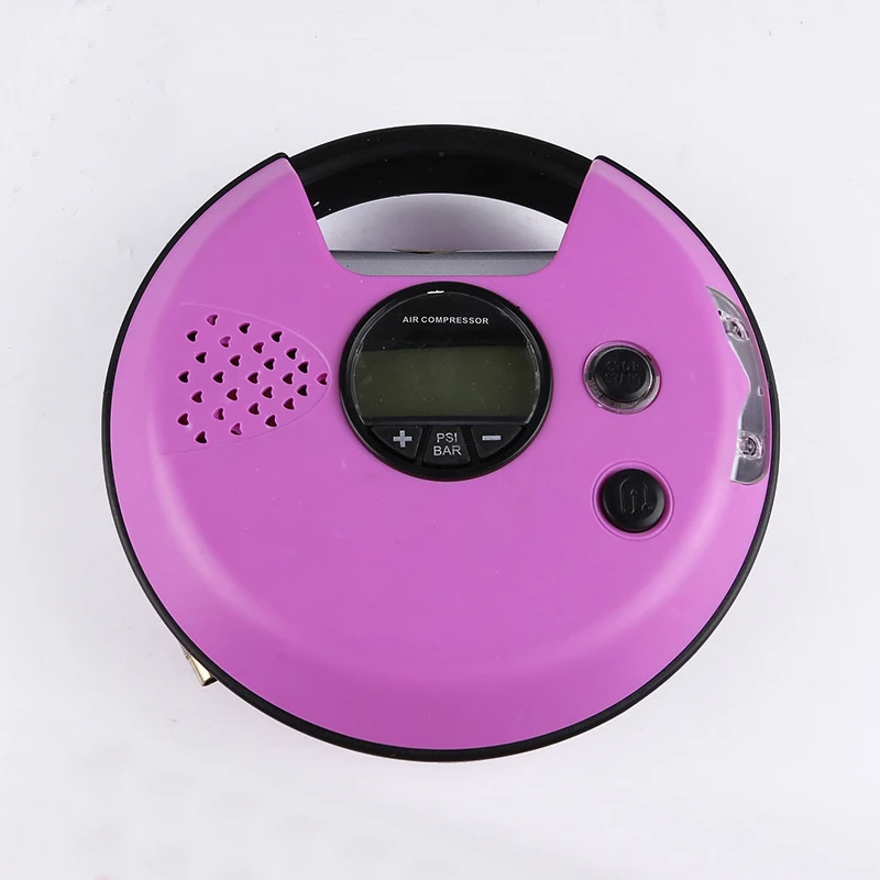 

Off-the-shelf car air pump Portable round air pump Car tire digital air pump