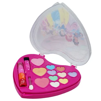 

girls princess Baby lipstick eyeshadow Makeup set disney Play house washable beauty Show toy for kids gift