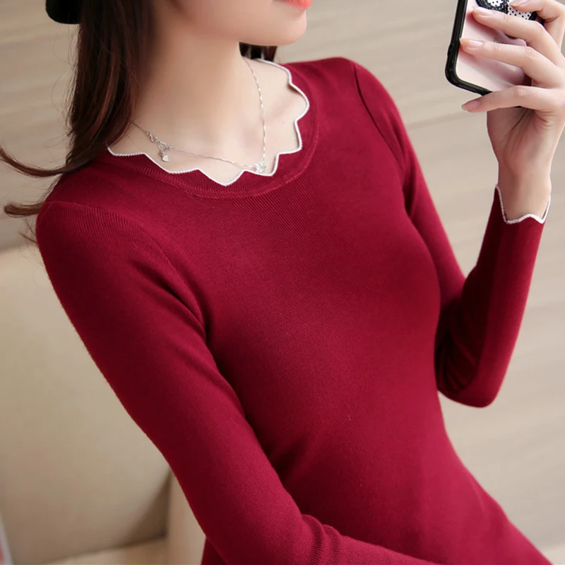Chompas de mujer para el invierno 2018 Autumn Winter Women Sweaters and Pullovers Long Sleeve Knitting Sueter Mujer Pull Femme