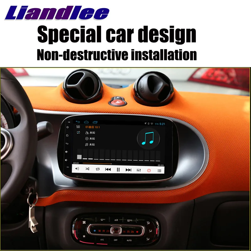 Liandlee Car Multimedia Player NAVI For Mercedes Benz MB For Smart Fortwo C453 A453 W453 2014~2016 Radio Stereo GPS Navigation