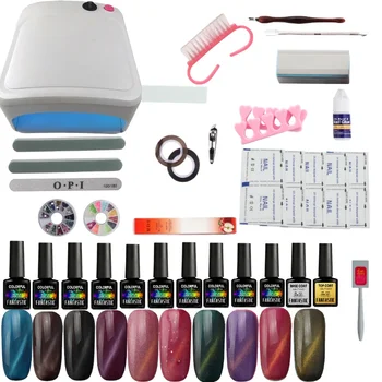 

Manicure Set Gel Varnish Kit Nail Polish For Art s UV Lamp Dryer Tools kit