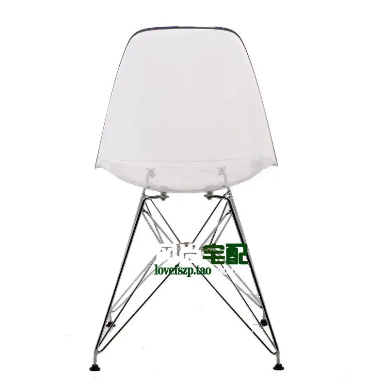 eames chair crystal clear acrylic plastic chairs ikea stylish