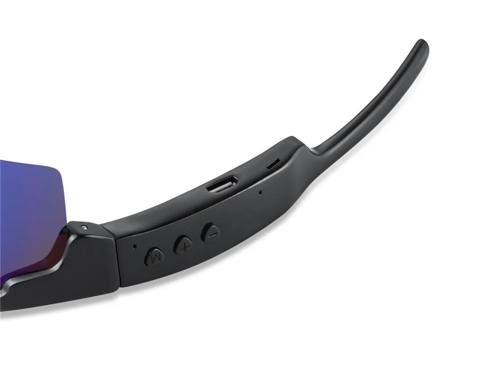 Bluetooth Смарт спортивные солнцезащитные очки беспроводные стерео музыкальные солнцезащитные очки Спортивная гарнитура наушники двойные микрофоны УФ Защита 400 нм