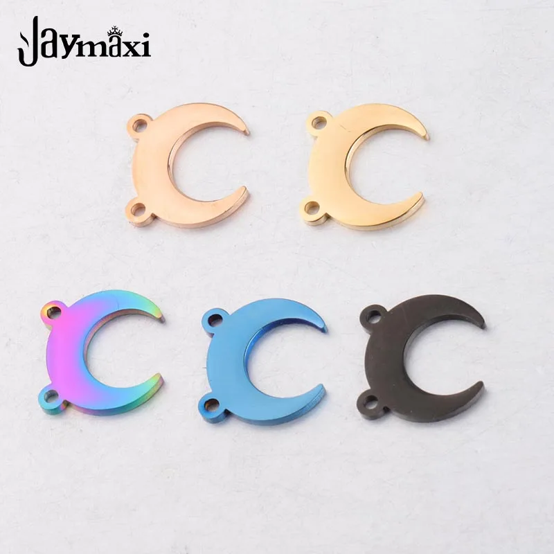 Jaymaxi Рог Подвески Разъемы зеркальная полировка нержавеющая сталь новый Луна Шарм