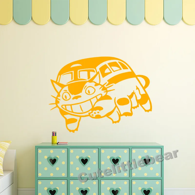 Виниловая наклейка на стену с мотивом аниме Мой сосед Тоторо|sticker manga|totoro vinyldecal