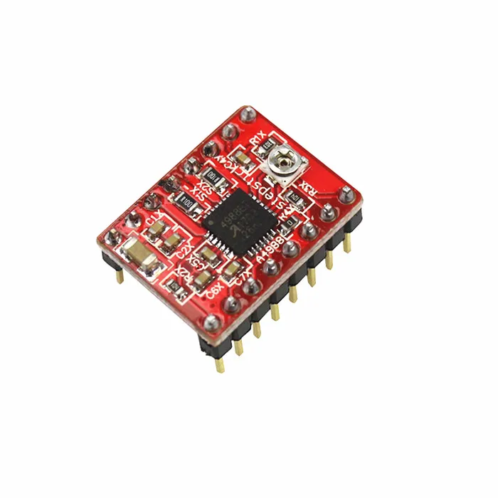 10 шт. модуль шагового двигателя Reprap A4988 с радиатором|Детали и аксессуары для