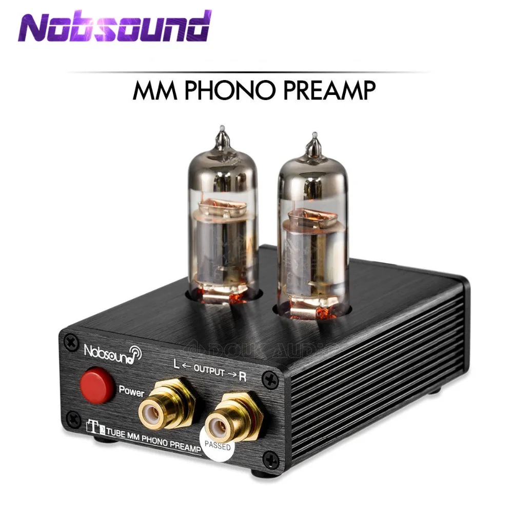 Nobsound HiFi Vacuum 6J5 Tube MM Phono Preamp Stereo Mini Turntable