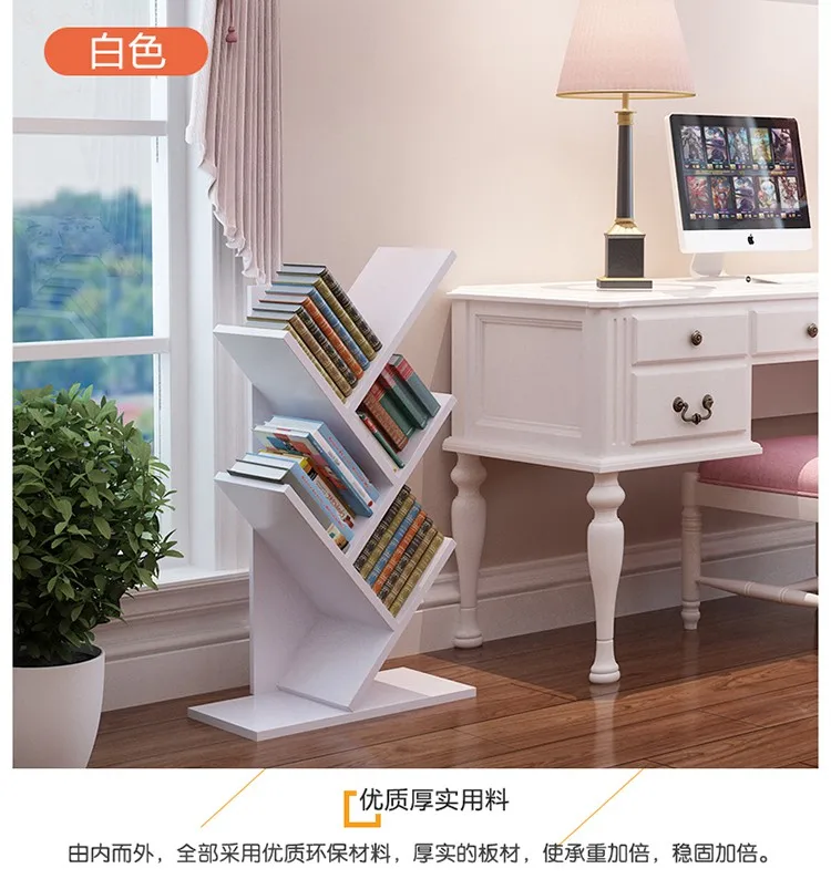 77 سنتيمتر للبيئة خمس طبقات رفوف محمولة مكتبات شجرة نمط نوم الإبداعي رف