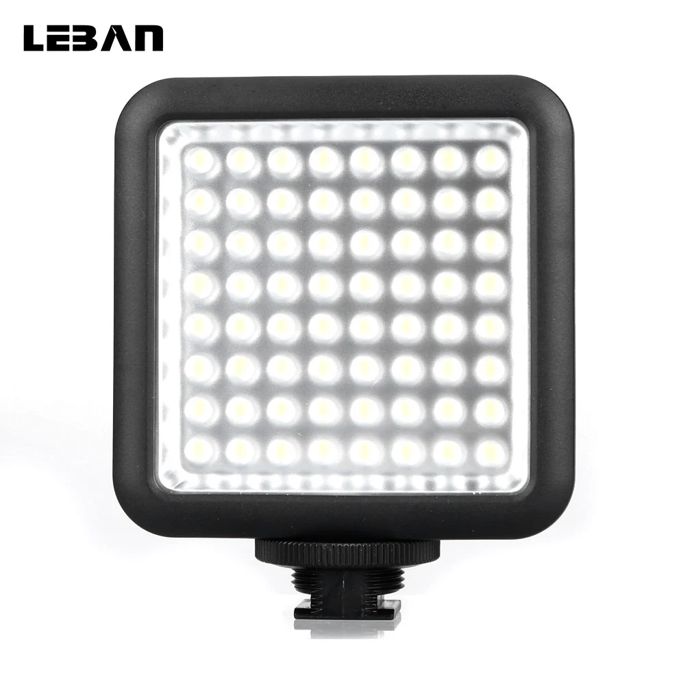 

Godox LED64 LED Video LED Lamp for DSLR Camera Camcorder mini DVR as Fill Light for Wedding News Interview Macro photography