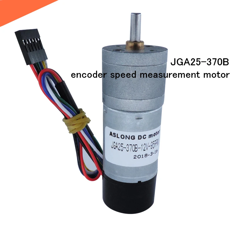 JGA25 370B кодер измерения скорости двигателя, 6 В-24 В 12 В Micro DC передач кисть двигателя