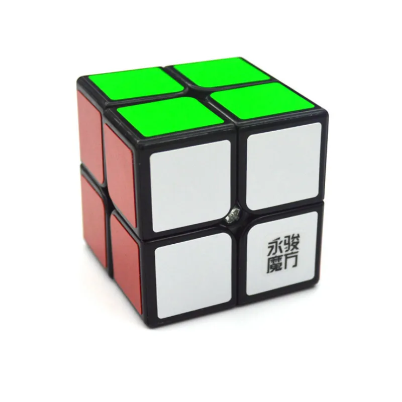 YongJun JY Yupo GuangPo RuiPo 2x2x2 легко играть волшебный куб классический цвет скорость головоломки кубики образования игрушки для детей подарок
