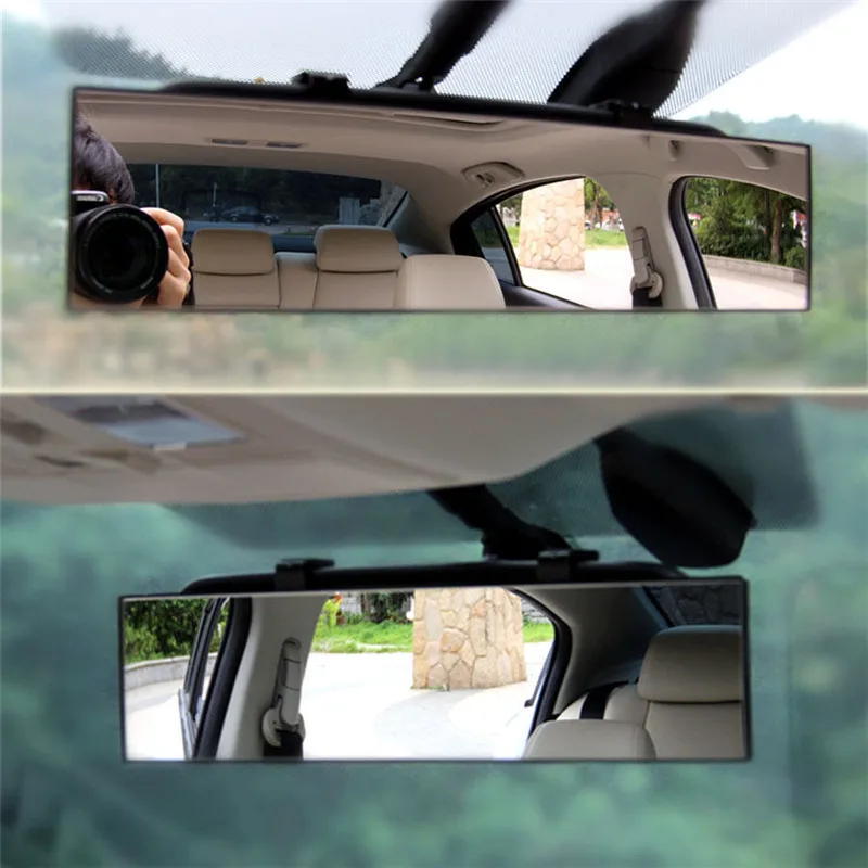 1 шт. 300 мм изогнутое зеркало заднего вида Универсальное широкоугольное зеркало заднего вида Автомобильные внутренние зеркала зеркало заднего вида