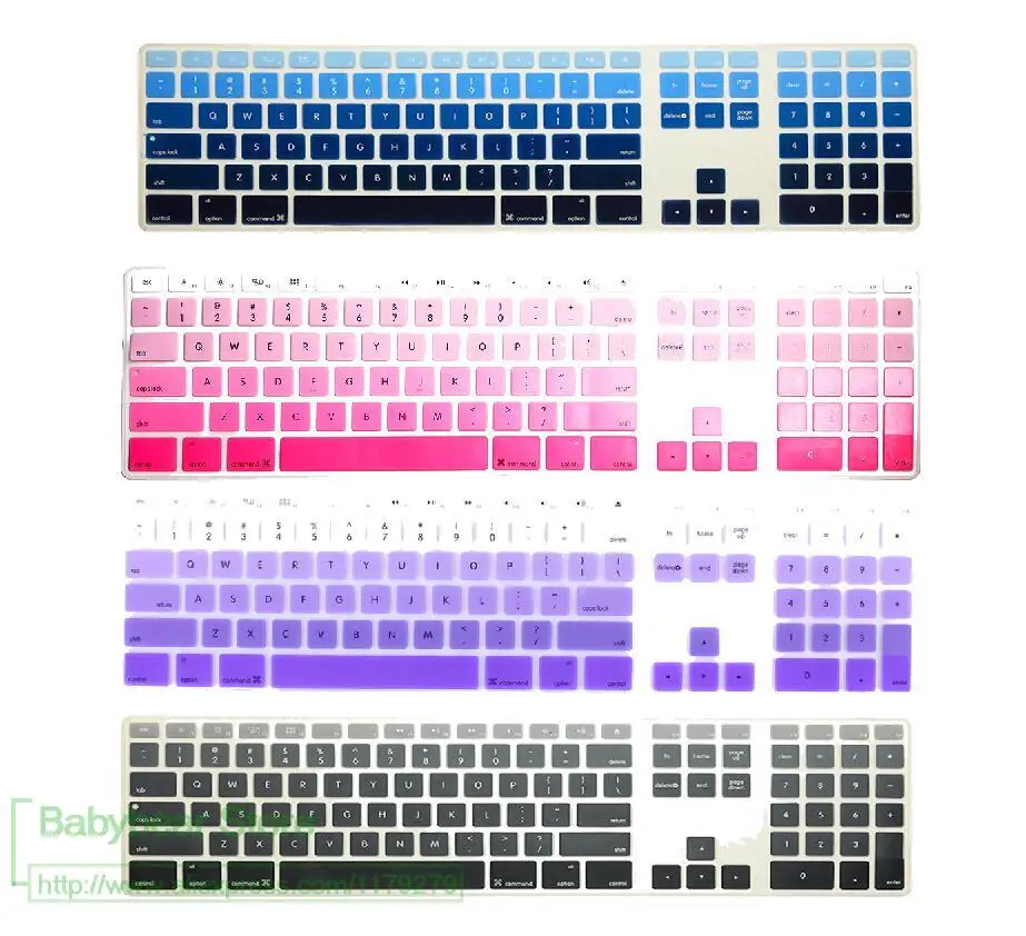 Для Apple Imac G6 21,5 27 дюйм чехол для клавиатуры градиент настольные клавиатуры защитная крышка клавиатуры протектор