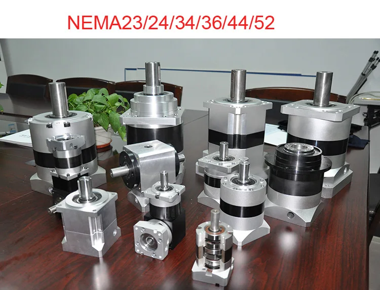 Поставка прямоугольный сервопривод редуктор скорости 4 5 7 10:1 3500 об/мин 90 мм планетарный редуктор для NEMA36 серводвигатель