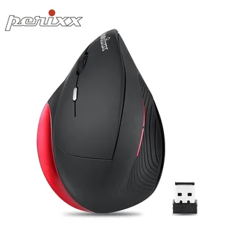 

German PERIMICE-518(Wired)/718 2.4GHz USB Wireless Left Handed Ergonomic Vertical Mouse Computer Notebook Mouse