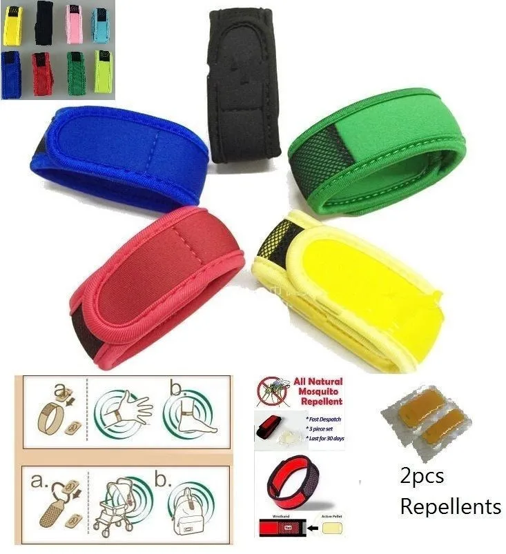 

2019 Anti Mosquito Bug Insect Repellent Bracelet Wrist Band 2 Repellent convenient and practical Household HOT Sale product