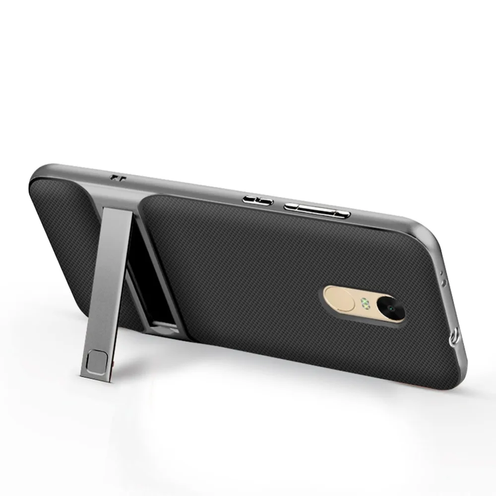 PC TPU 360 Защитный тонкий гибридный двойной слой с подставкой Чехол для Xiaomi Redmi Note