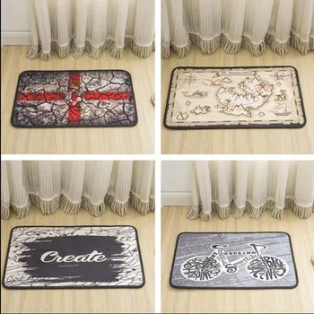 

Fashion cartoon floor mat simple and modern entrance door mat cute bedroom bedside table carpet anti-skid machine wash